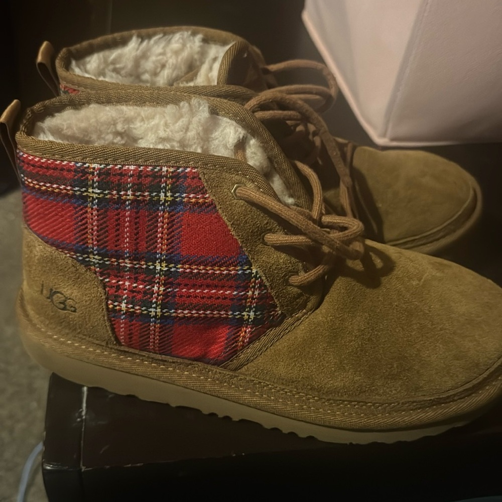 Cozy Plaid Ugg Boots